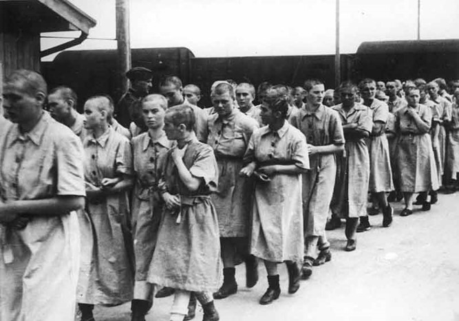 Forced labor at Auschwitz I labor camp